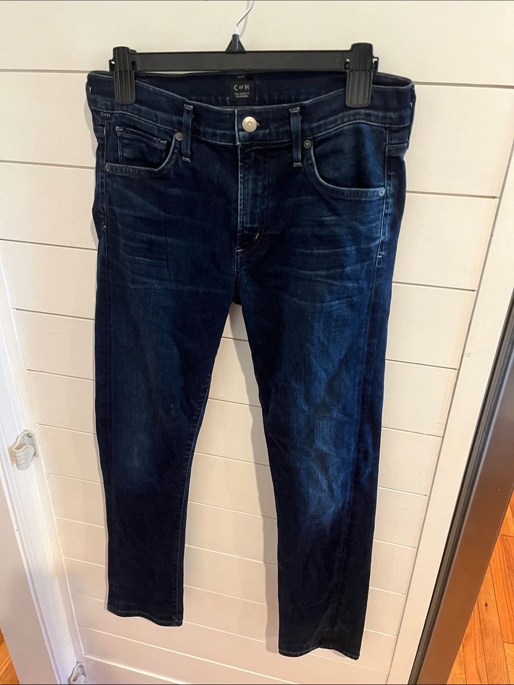 Citizens of humanity Agnes midrise slim straight jeans dark wash, size 27